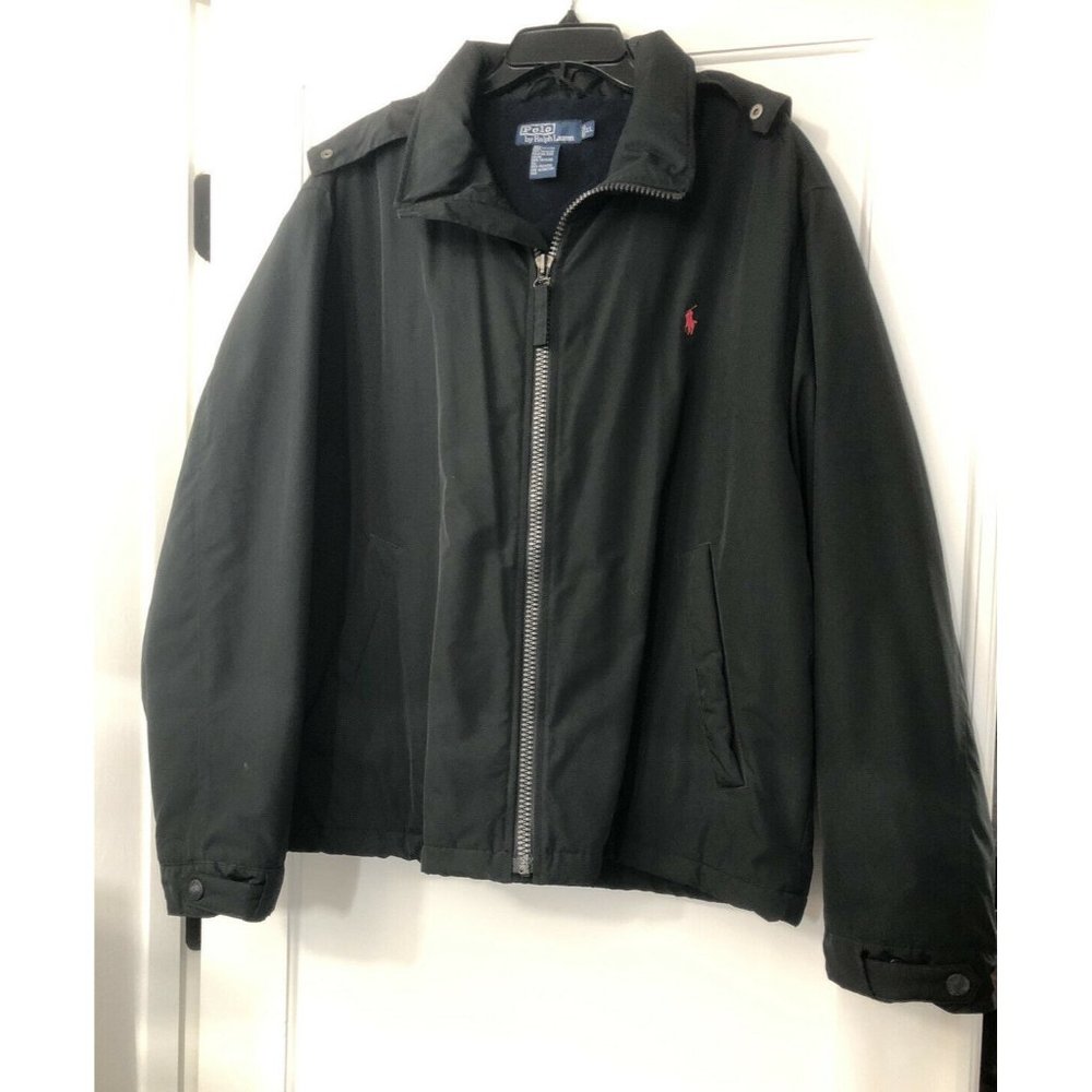 Vintage Ralph Lauren Polo mens Black Jacket SZ XL